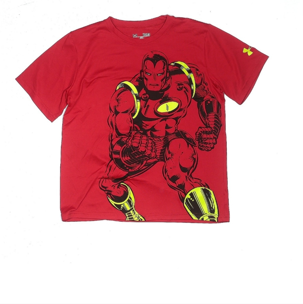 EUC Under Armour Iron Man L Youth Kids Shirt
